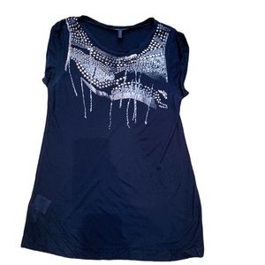 BCBG T-Shirt with Screen Print Detail